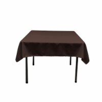 TCpop52x52-BrownP22 Polyester Poplin Square Tablecloth, Brown - 52 x 52 in.