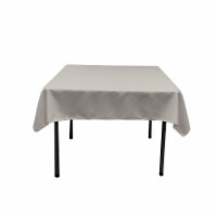 TCpop52x52-GrayLgtP41 Polyester Poplin Square Tablecloth, Light Gray - 52 x 52 in.
