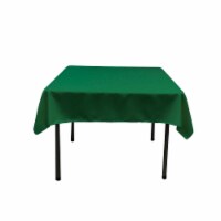 TCpop52x52-GreenEmP32 Polyester Poplin Square Tablecloth, Emerald Green - 52 x 52 in.
