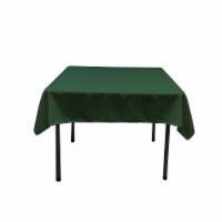 TCpop52x52-GreenHuP20 Polyester Poplin Square Tablecloth, Hunter Green - 52 x 52 in.