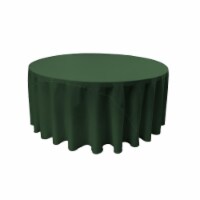TCpop132R-GreenHuP20 Polyester Poplin Tablecloth, Hunter Green - 132 in. Round