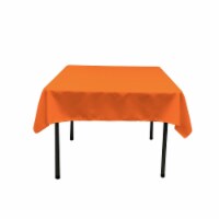 TCpop52x52-OrangeP48 Polyester Poplin Square Tablecloth, Orange - 52 x 52 in.