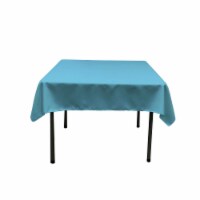 TCpop52x52-TurquoiseDrkP52 Polyester Poplin Square Tablecloth, Dark Turquoise - 52 x 52 in.