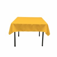 TCpop52x52-YellowDrkP47 Polyester Poplin Square Tablecloth, Dark Yellow - 52 x 52 in.