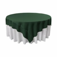 TCpop72x72-GreenHuP20 Polyester Poplin Square Tablecloth, Hunter Green - 72 x 72 in.