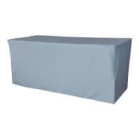 TCpop-fit-96x30x30-BlueLgtP18 2.77 lbs Polyester Poplin Fitted Tablecloth, Light Blue