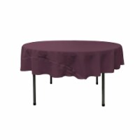 TCpop72R-EggplantP42 Polyester Poplin Tablecloth, Eggplant - 72 in. Round