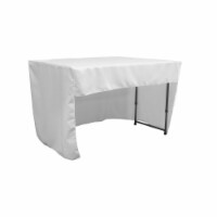 TCpop-OB-fit-48x30x30-WhiteP11 1.6 lbs Open Back Polyester Poplin Fitted Tablecloth, White