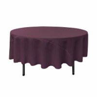 TCpop90R-EggplantP42 Polyester Poplin Tablecloth, Eggplant - 90 in. Round