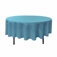TCpop90R-TurquoiseDrkP52 Polyester Poplin Tablecloth, Dark Turquoise - 90 in. Round
