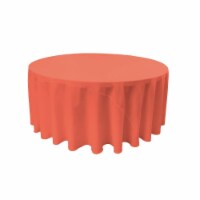 TCpop120R-CoralP55 Polyester Poplin Tablecloth, Coral - 120 in. Round