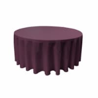 TCpop120R-EggplantP42 Polyester Poplin Tablecloth, Eggplant - 120 in. Round
