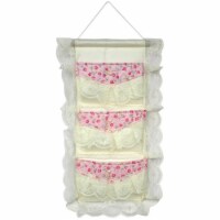 Lace and Allover Ivory /Wall Hanging/ Wall Organizers / Wall Baskets / Hanging Baskets