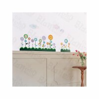 Flower Lollipop 2 - Medium Wall Decals Stickers Appliques Home Decor  Multicolor