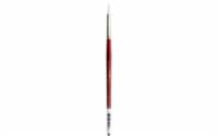 Connoisseur Brush White Taklon Short Round #6
