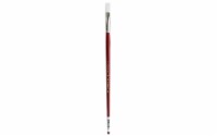 Connoisseur White Taklon Brush All Media LH Flat#6