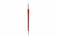 Connoisseur White Taklon Brush All Media LH Rnd#8