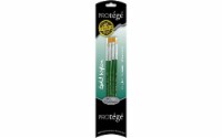 Protege Brush Set Gold Nylon Short Handle 4pc