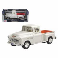 Motormax 73236bg 1955 Chevrolet 5100 Stepside Pickup Truck Beige 1-24 Diecast Car Model