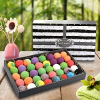 Purelis Natural 40 Bath Bomb Gift Set. Bath Bombs for Kids, Women & Men.