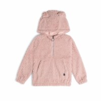 Hooded Long Sleeve Fake Fur Top