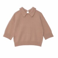 3/4 Sleeve Knitted Top Beige