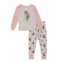 Organic Cotton Two Piece Printed Pajama Set With Horses