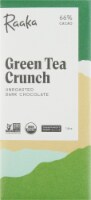 Raaka Green Tea Crunch Dark Chocolate