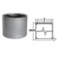 M & G Duravent 12DT-12 12 Inch  x 12 Inch  Dura Vent Duratech Chimney Length  430-alloy Inner