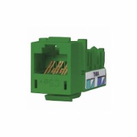 Hubbell Premise Wiring Jack,Green,Cat5e+,Rj45 HXJ5EGN