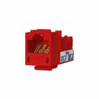 Hubbell Premise Wiring Jack,Red,Cat5e,Rj45 HXJ5ER