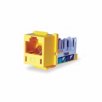 Hubbell Premise Wiring Jack,Yellow,Cat6,Rj45  HXJ6Y