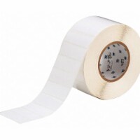 Brady Label,White,3 In. W,Polyester THT-18-483-3