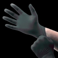 Boss Powder Free Black Nitrile Gloves Perspective: Main
