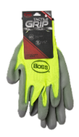 Boss® High Visibility Large Tactile Grip Gloves Perspective: Main
