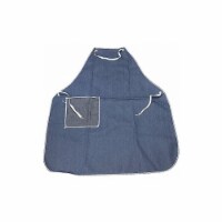 West Chester Protective Gear Bib Apron,36inLx36inW,Blue Denim,12 mil  A2836D2