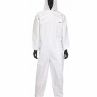 West Chester Protective Gear Hooded Coverall w/ Boots,White,XL,PK25 3609/XL
