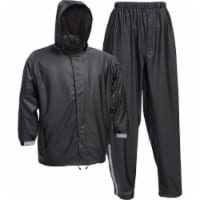 West Chester Medium 3-Piece Black Polyester Rain Suit 44520/M
