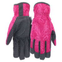 Mud Hidex Dot Grip Gloves - Floral Magenta Perspective: Main