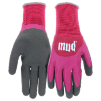 MUD Women's Bamboo Double Dip Pink Garden Gloves Perspective: Main