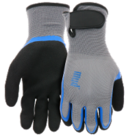 MUD Dual Dip Latex Gloves Gray Perspective: Main