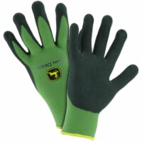 West Chester 7006035 John Deere Unisex Nitrile Coated Foam Palm Dipped Gloves Black & Green -