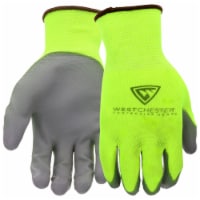 West Chester Touch Screen Polyurethane Palm Coated Gloves - Yellow Perspective: Main