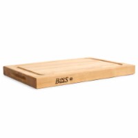 John Boos Block BBQBD 12 Cutting/Carving Board with Juice Groove, Maple Wood