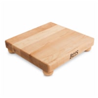 John Boos Small Maple Wood Edge Grain Cutting Board for Kitchen,12 x 12 x 1.5