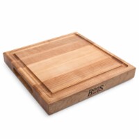 John Boos Block 12x12 Square Cutting/Carving Board w/ Juice Groove, Maple Wood