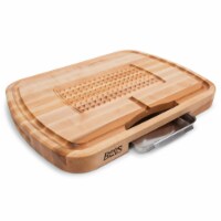 John Boos Block 24 Ultimate Carving Board with Juice Groove and Pan, Maple Wood