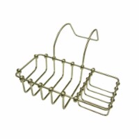 Kingston Brass CC2168 8  Clawfoot Bath Soap and Sponge Holder, Brushed Nickel