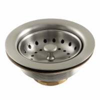Kingston Brass K111BBN Tacoma Stainless Steel Kitchen Sink Basket Strainer, Brushed Nickel