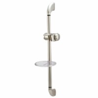 Kingston Brass KSX2528SG Shower Slide Bar with Soap Dish, Brushed Nickel